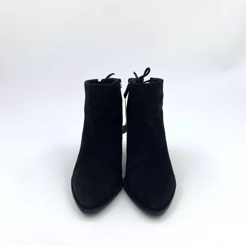 Jimmy Choo Black Pointed Toe Chunky Heeled Ankle Boots Size US 8 / IT 38 - 3 Thumbnail