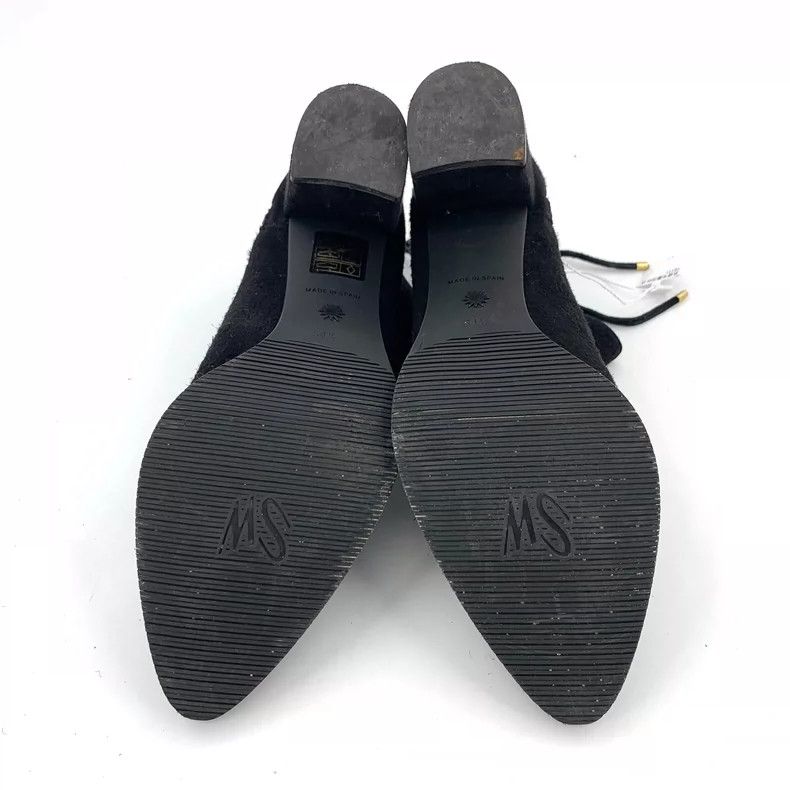 Jimmy Choo Black Pointed Toe Chunky Heeled Ankle Boots Size US 8 / IT 38 - 5 Thumbnail