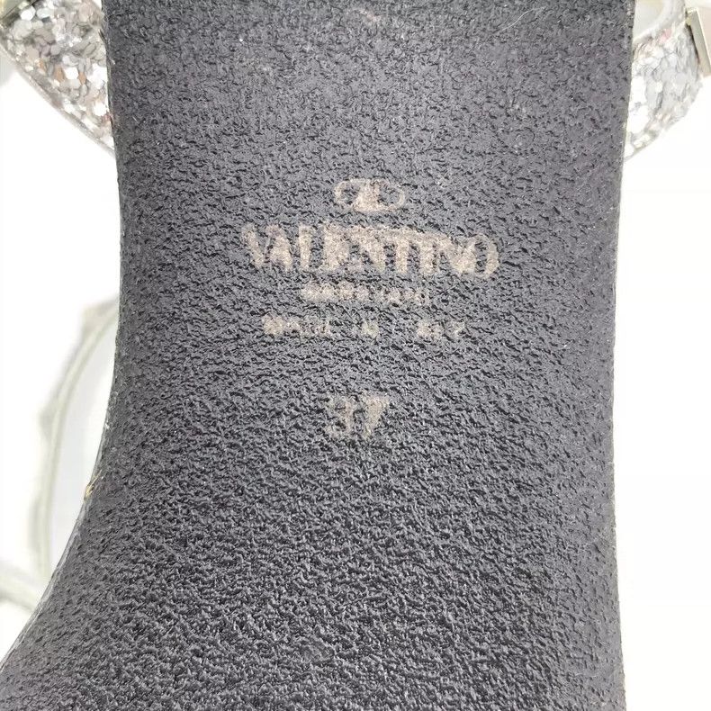 Valentino Valentino Silver Flat Sandals with Studs Size US 8 / IT 38 - 6 Thumbnail