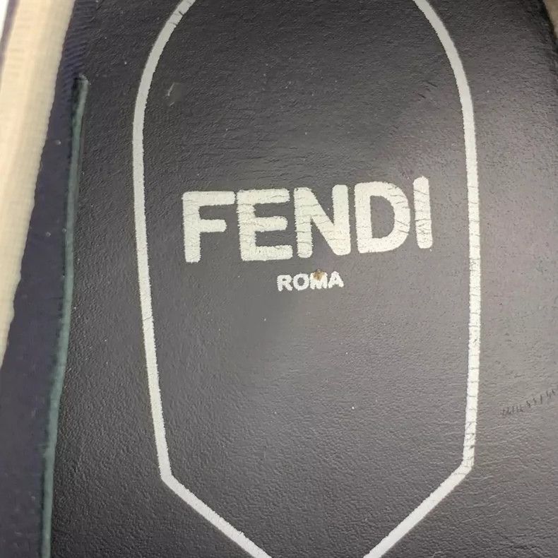 Fendi Fendi Black Floral Detail Casual Sneakers Size US 8 / IT 38 - 7 Thumbnail