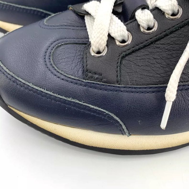 Hermes Hermes Blue Leather Casual Sneakers Size 37 Size US 8 / IT 38 - 9 Thumbnail
