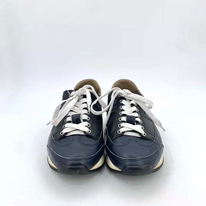 Hermes Hermes Blue Leather Casual Sneakers Size 37 Size US 8 / IT 38 - 3 Thumbnail