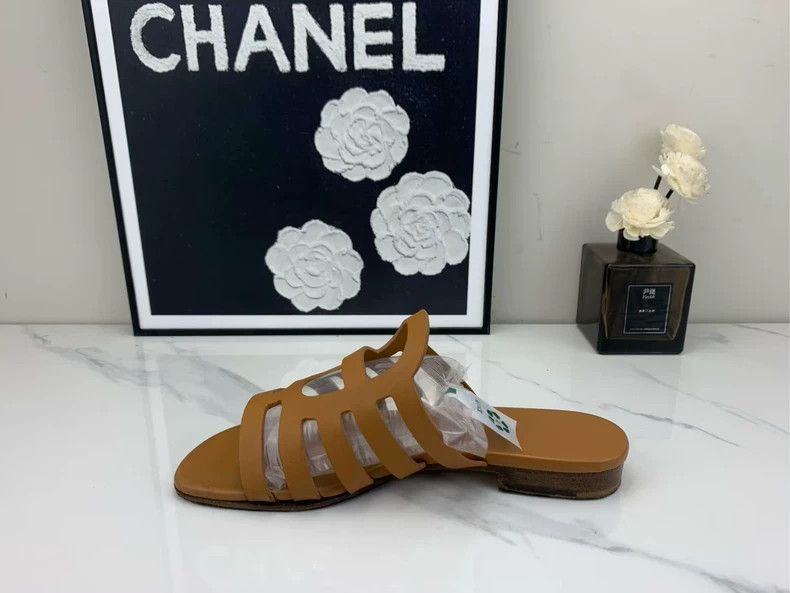 Hermes Hermes Brown Slides Size 36.5 For Sale Size US 6 / IT 36 - 7 Thumbnail