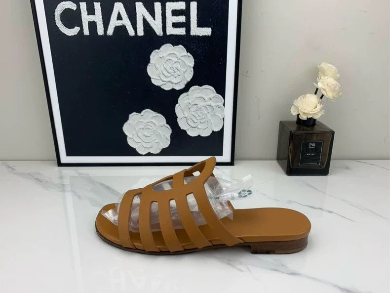 Hermes Hermes Brown Slides Size 36.5 For Sale Size US 6 / IT 36 - 3 Thumbnail