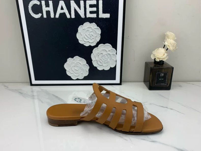 Hermes Hermes Brown Slides Size 36.5 For Sale Size US 6 / IT 36 - 4 Thumbnail