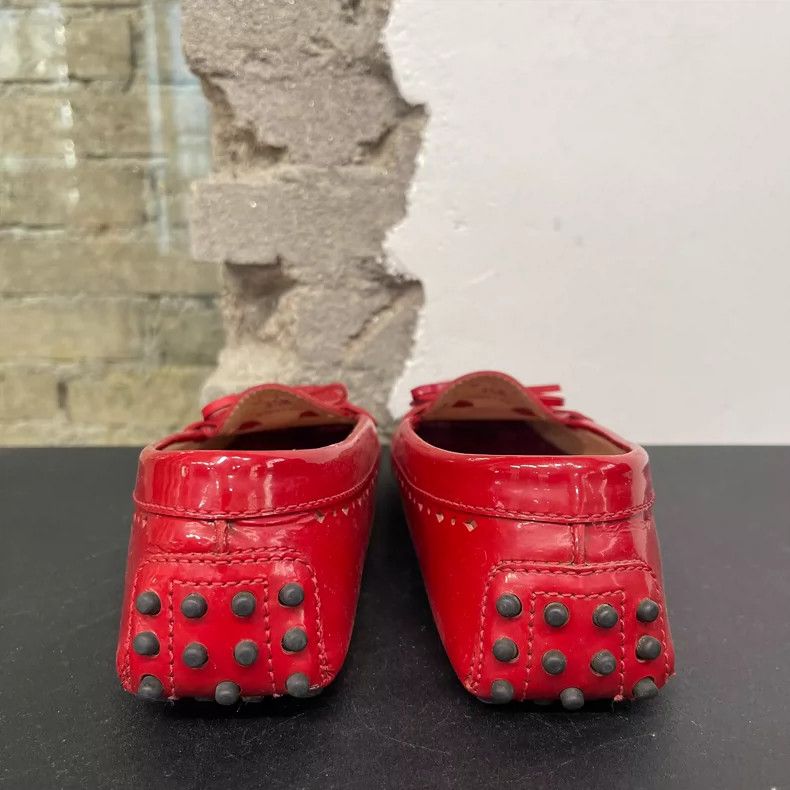 Tod's Tod's Red Loafers Size 35.5 Size US 6 / IT 36 - 3 Thumbnail