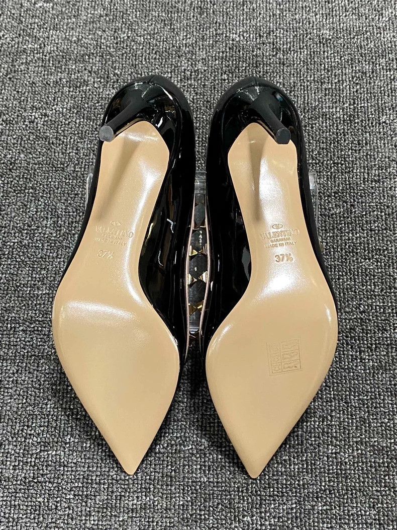 Valentino Black Patent Leather High Heel Shoes Size US 8 / IT 38 - 6 Thumbnail