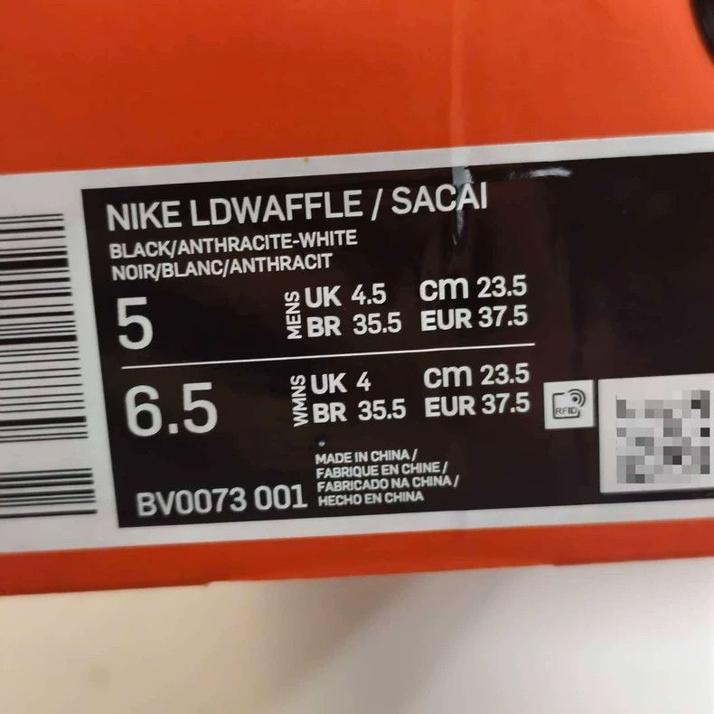 Sacai NIKE SACAI Ldwaffle Black and White Sneakers Size US 8 / IT 38 - 7 Thumbnail