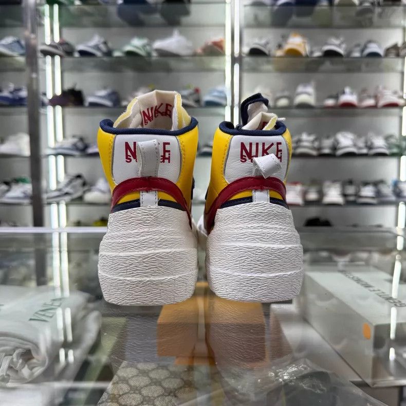 Sacai Sacai x Nike Blazer Red Yellow Sneakers Size US 8 / IT 38 - 4 Thumbnail