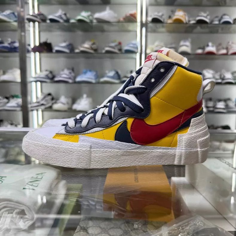 Sacai Sacai x Nike Blazer Red Yellow Sneakers Size US 8 / IT 38 - 3 Thumbnail