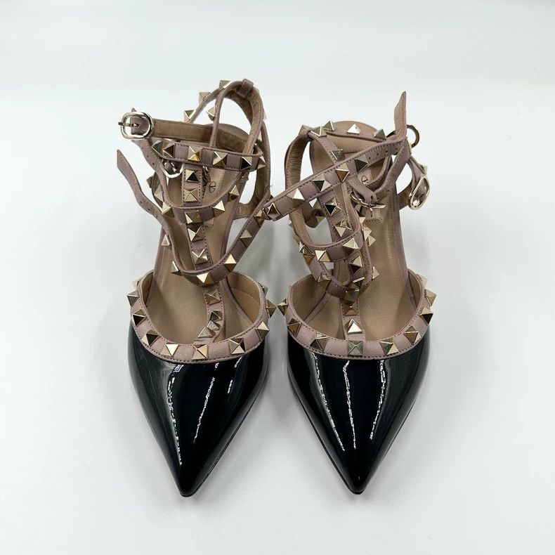 Valentino Valentino Black Patent High Heels Size 35.5 Size US 6 / IT 36 - 2 Thumbnail