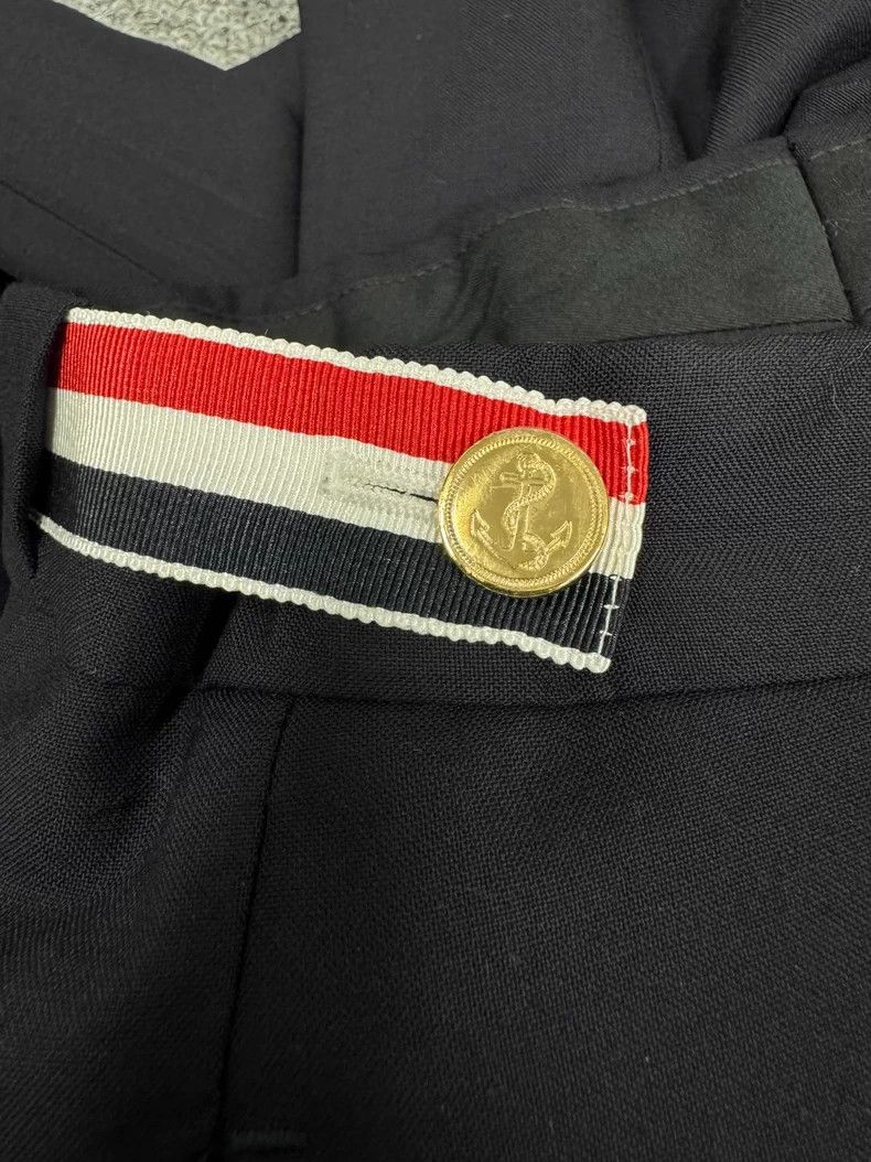 Thom Browne Thom Browne Navy Wool Trousers Size 0 Size US 26 / EU 42 - 3 Thumbnail
