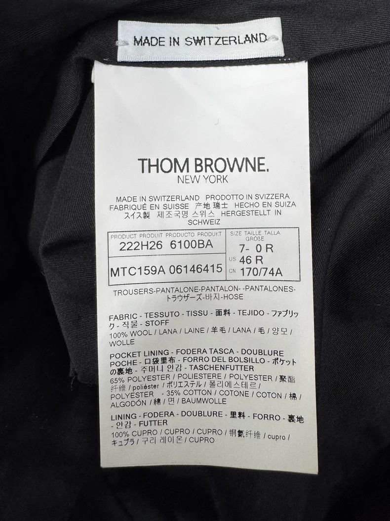 Thom Browne Thom Browne Navy Wool Trousers Size 0 Size US 26 / EU 42 - 6 Thumbnail
