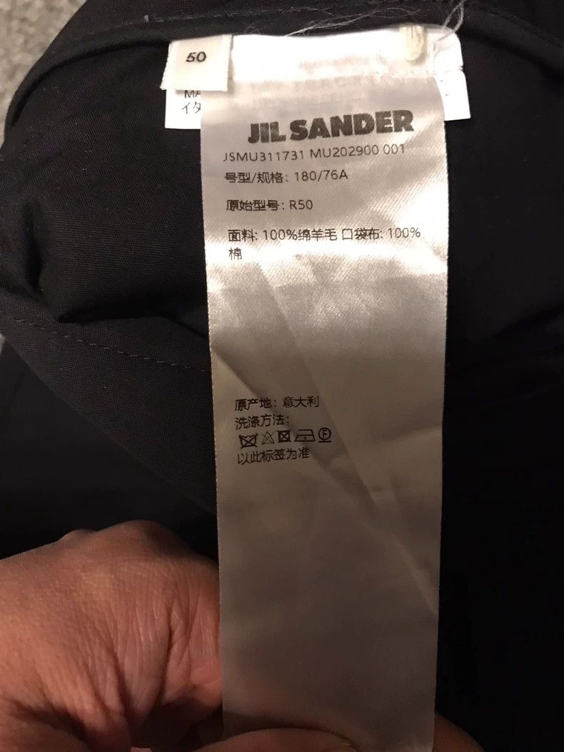 Jil Sander JIL SANDER Black Wool Wide Leg Pants Size US 44 / EU 60 - 4 Thumbnail