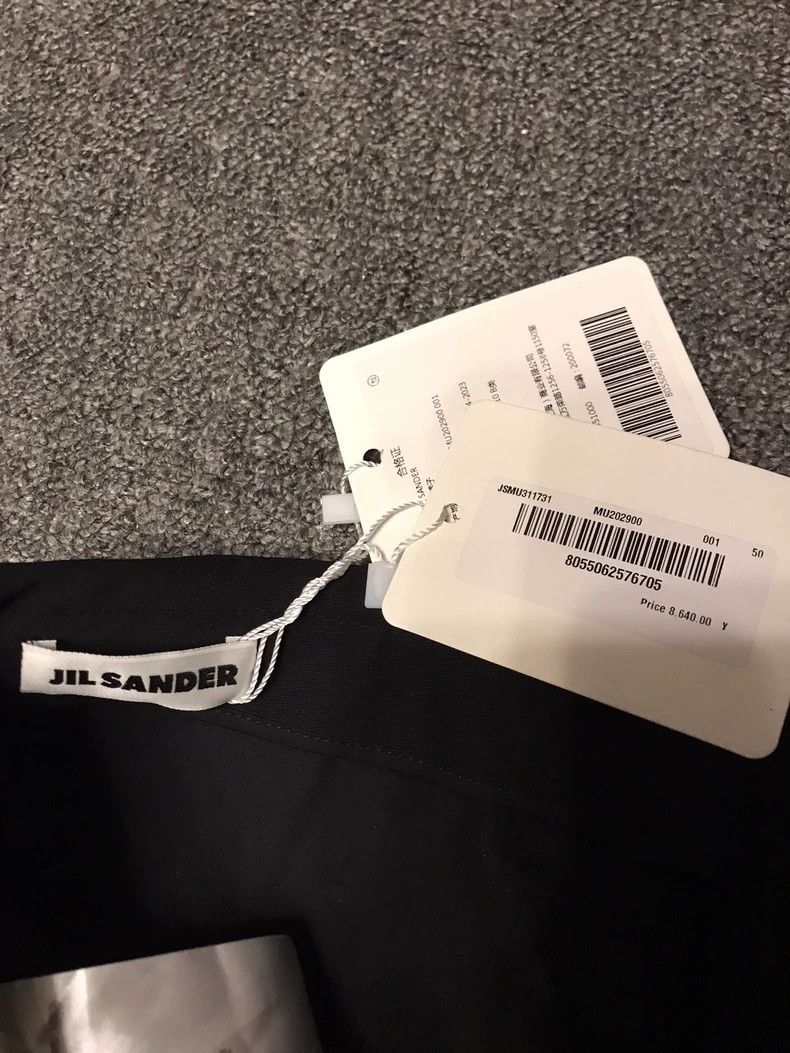 Jil Sander JIL SANDER Black Wool Wide Leg Pants Size US 44 / EU 60 - 3 Thumbnail