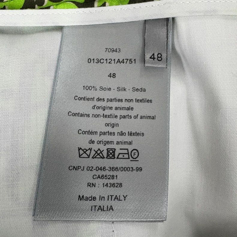 Dior Green Printed Silk Shorts Size 48 Size US 44 / EU 60 - 6 Thumbnail