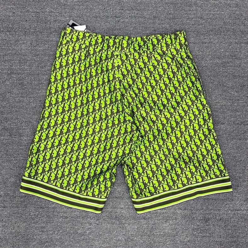 Dior Green Printed Silk Shorts Size 48 Size US 44 / EU 60 - 2 Thumbnail