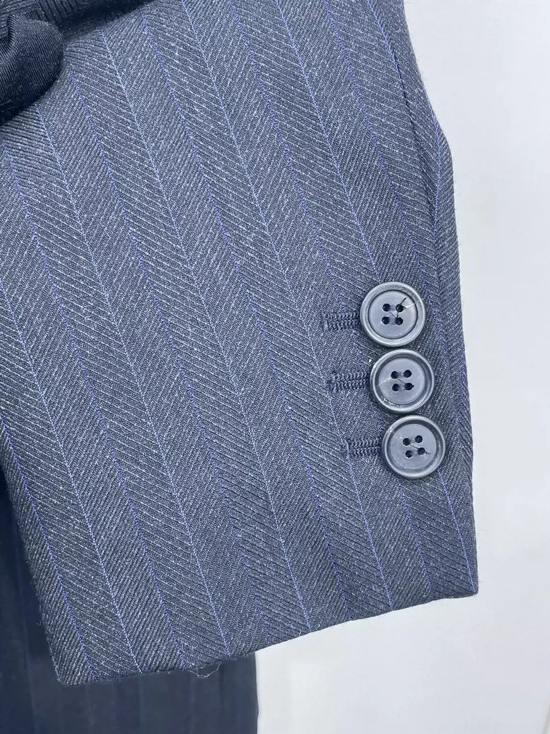 Miu Miu Miu Miu Striped Logo Blazer Jacket Size M / US 6-8 / IT 42-44 - 4 Thumbnail