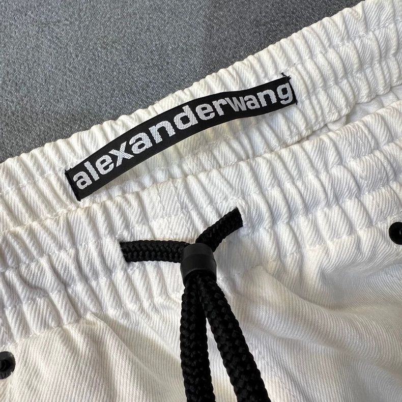 Alexander Wang Alexander Wang White Logo Side Pants Size US 30 / EU 46 - 4 Thumbnail