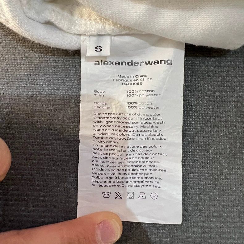 Alexander Wang Alexander Wang White Logo Side Pants Size US 30 / EU 46 - 5 Thumbnail