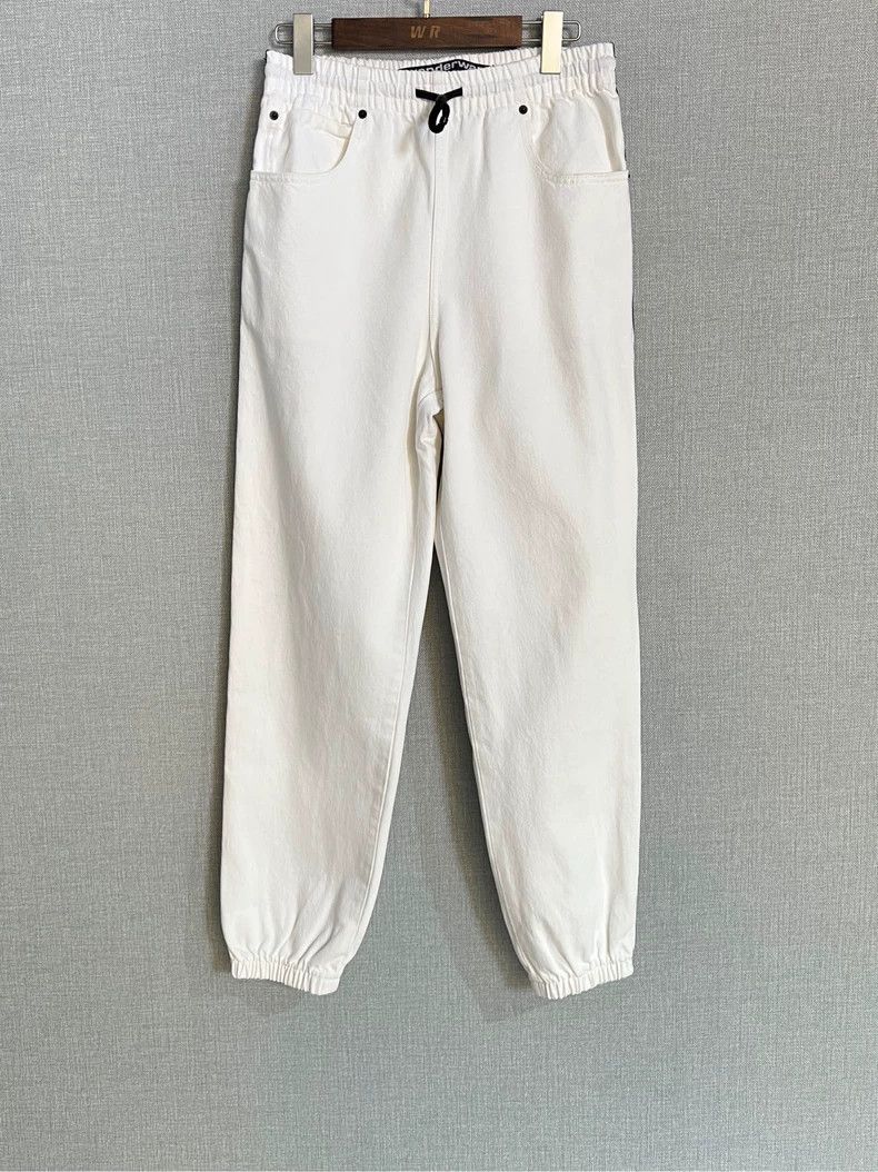 Alexander Wang Alexander Wang White Logo Side Pants Size US 30 / EU 46 - 2 Thumbnail