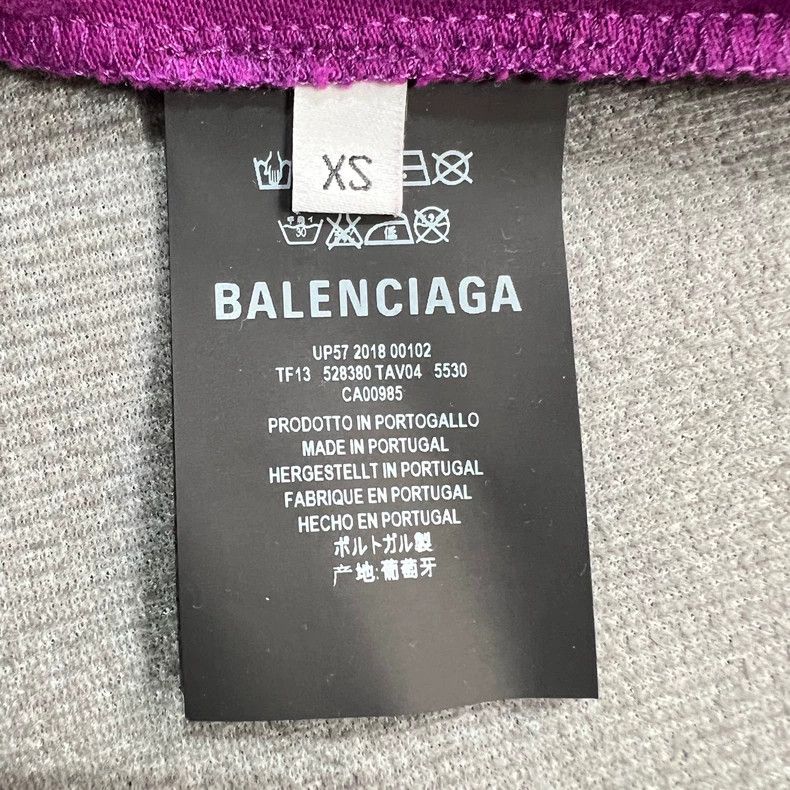 Balenciaga Balenciaga Oversized Purple Star Embroidered T-shirt Size US M / EU 48-50 / 2 - 5 Thumbnail