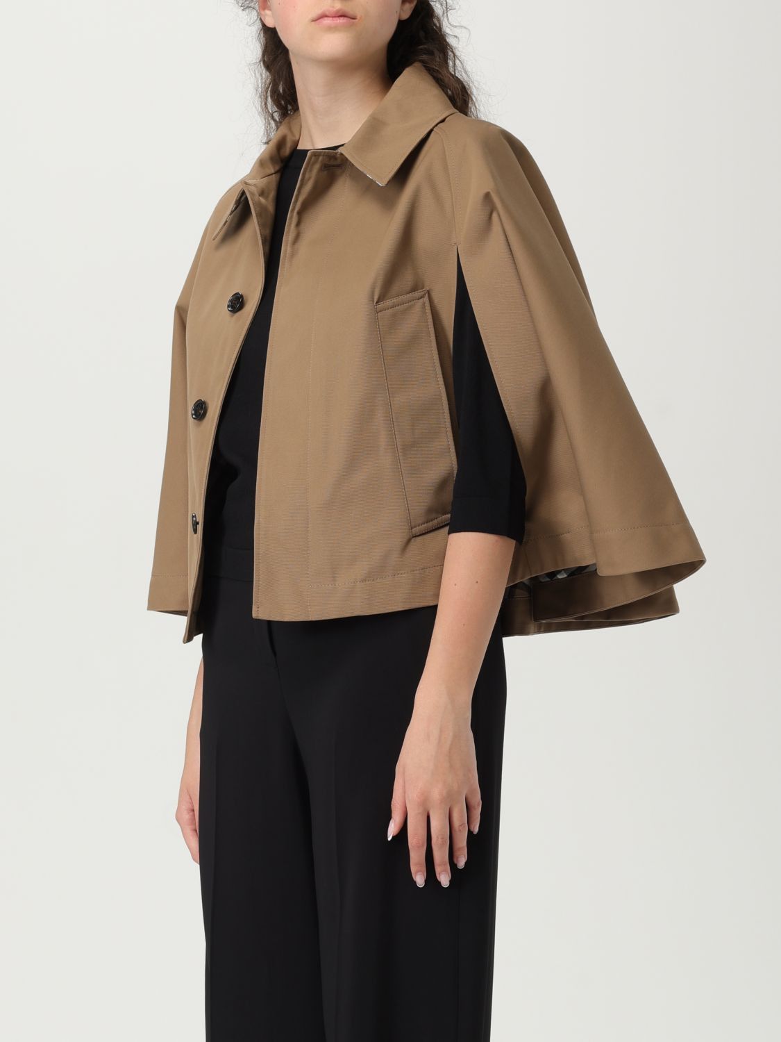 Burberry Burberry Cape Woman Beige Size ONE SIZE - 4 Thumbnail