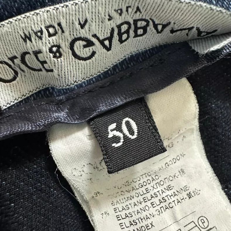 Dolce & Gabbana Dolce & Gabbana Denim Pants with Design Details Size US 44 / EU 60 - 6 Thumbnail