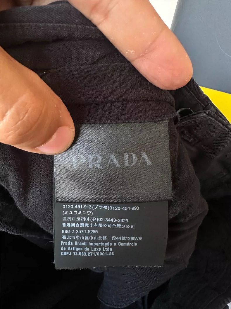 Prada Prada Black Straight Leg Trousers Size 50 Size US 44 / EU 60 - 5 Thumbnail