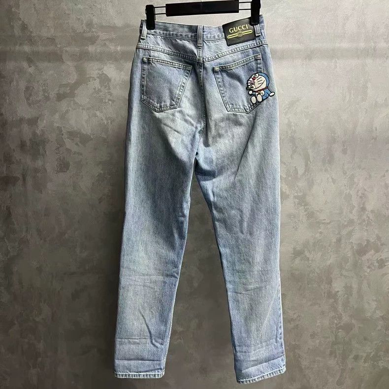 Gucci Gucci Light Blue Machine Cat Embroidery Jeans Size US 26 / EU 42 - 5 Thumbnail