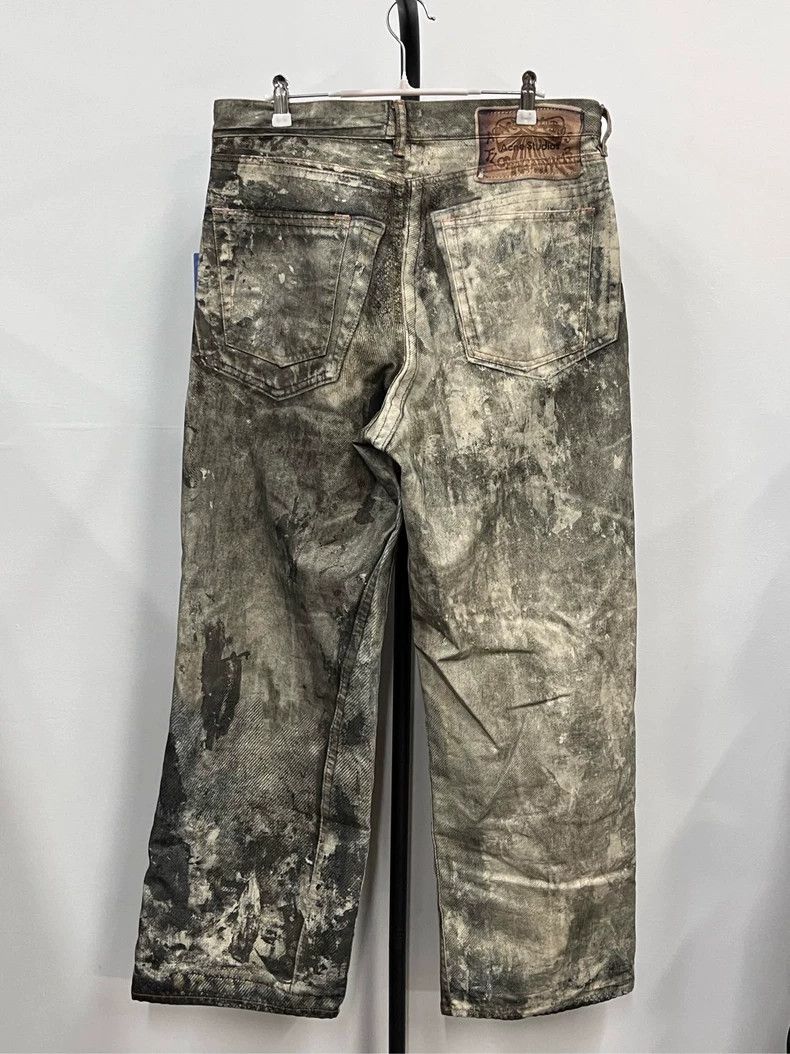 Acne Studios Acne Studios Dirt Dyed Wide Leg Pants Size US 44 / EU 60 - 2 Thumbnail