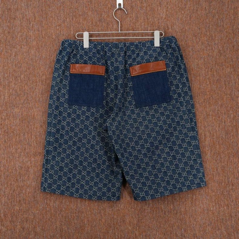 Gucci GUCCI Print Denim Shorts Size 50 Size US 44 / EU 60 - 2 Thumbnail