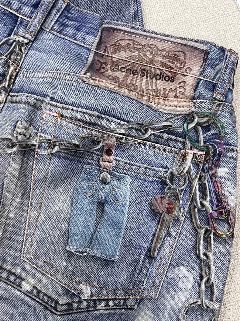 Acne Studios Acne Studios Baggy 3D Printed Denim Pants-yf Size US 44 / EU 60 - 3 Thumbnail