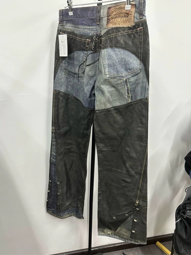Acne Studios Acne Studios Loose Denim Pants with Unique Print-yf Size US 44 / EU 60 - 2 Thumbnail