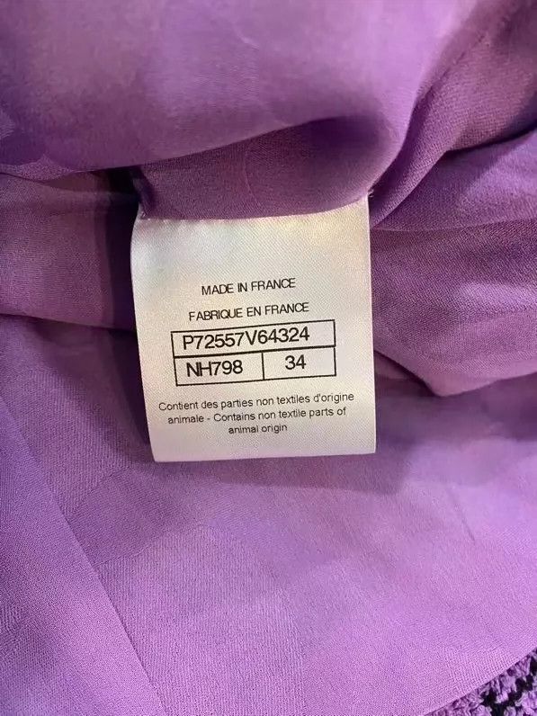 Chanel Purple Checkered Chanel Limited Edition Jacket- DMC Size US M / EU 48-50 / 2 - 5 Thumbnail