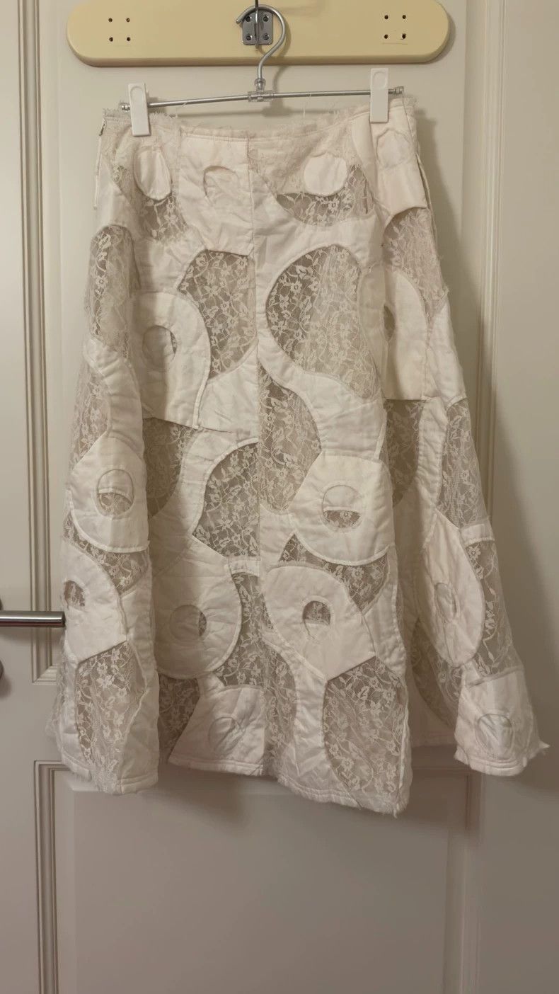 Comme des Garcons Comme des Garçons Quilted Lace Midi Skirt- DMC Size 26" / US 2 / IT 38 - 3 Thumbnail