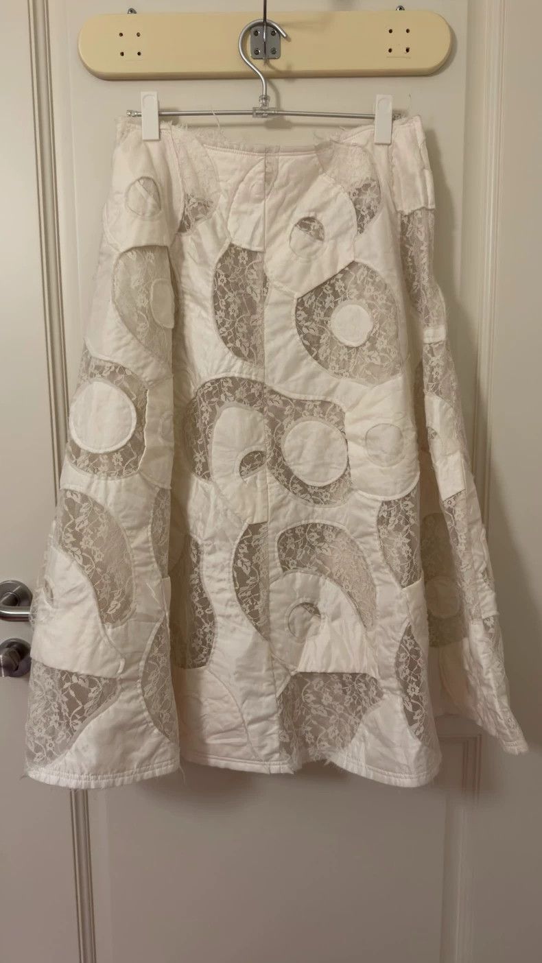 Comme des Garcons Comme des Garçons Quilted Lace Midi Skirt- DMC Size 26" / US 2 / IT 38 - 4 Thumbnail