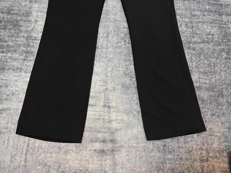 Yves Saint Laurent Saint Laurent Black Wool Flared Trousers- DMC Size US 31 - 4 Thumbnail