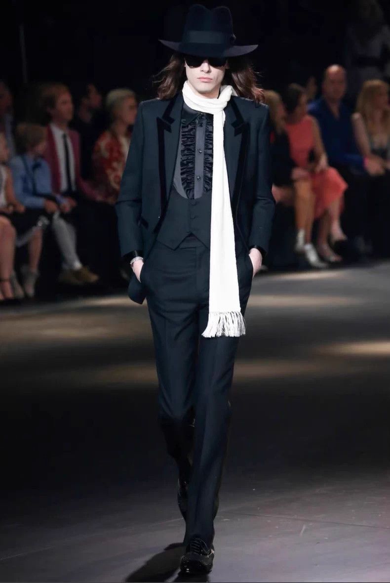 Yves Saint Laurent Saint Laurent Black Wool Flared Trousers- DMC Size US 31 - 9 Thumbnail