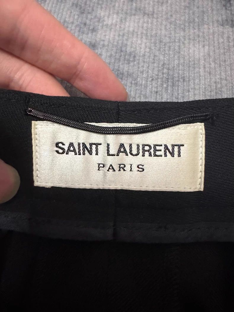 Yves Saint Laurent Saint Laurent Black Wool Flared Trousers- DMC Size US 31 - 5 Thumbnail