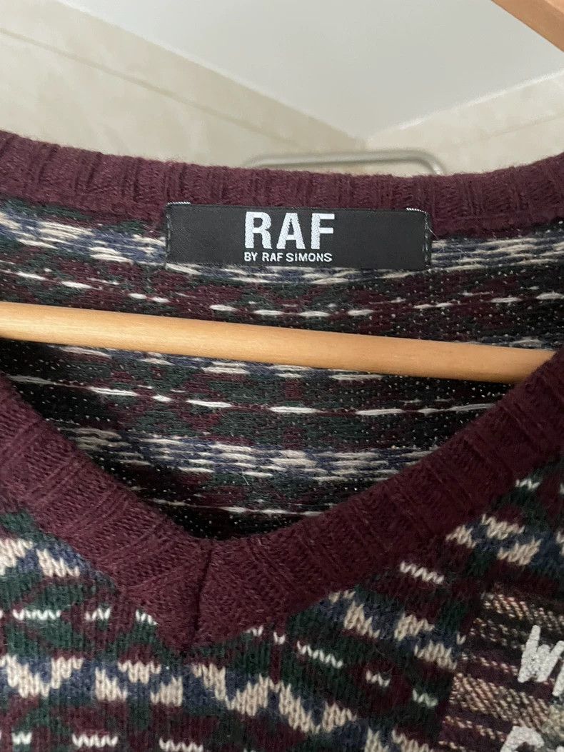 Raf Simons Raf Simons V-Neck Sweater with Patterns- DMC Size US M / EU 48-50 / 2 - 4 Thumbnail
