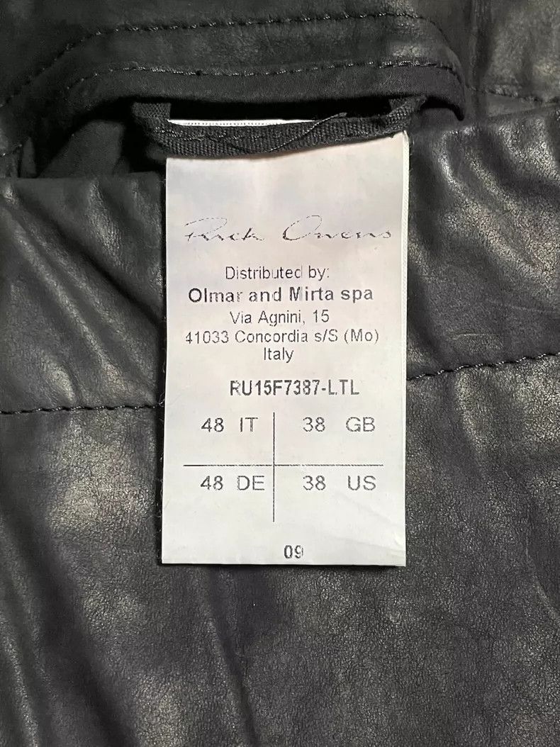 Rick Owens Rick Owens Aircut Leather Pants for Men- DMC Size US 31 - 3 Thumbnail