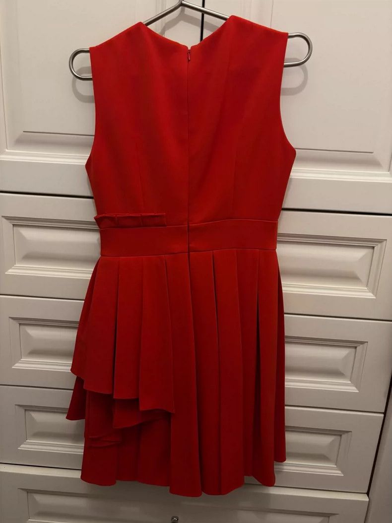 Alexander McQueen Stunning Red Dress by Alexander McQueen- DMC Size 28" / US 6 / IT 42 - 6 Thumbnail