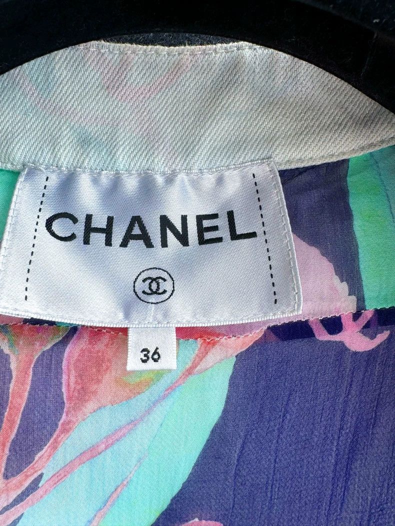 Chanel Chanel Tie-Dye Denim Jacket with Silk Lining- DMC Size US M / EU 48-50 / 2 - 5 Thumbnail