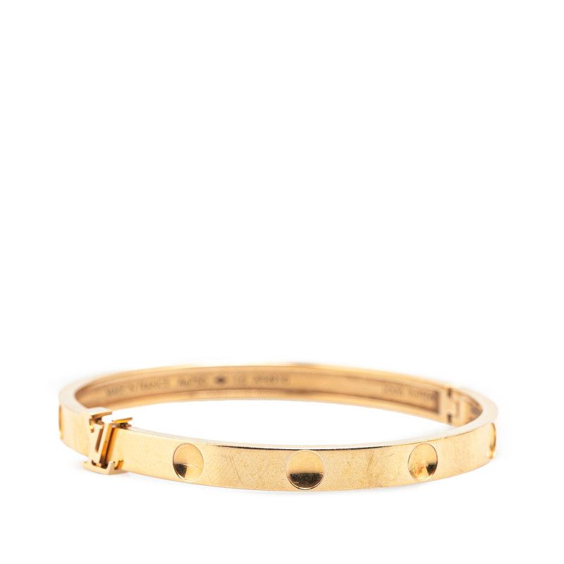 Louis Vuitton Louis Vuitton Louis Vuitton Empreinte LV Au750 Bracelet Size 16 Metal Bangle Q95635 Size ONE SIZE - 2 Thumbnail
