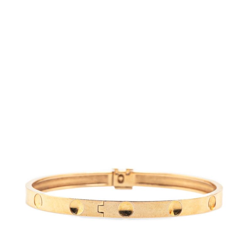 Louis Vuitton Louis Vuitton Louis Vuitton Empreinte LV Au750 Bracelet Size 16 Metal Bangle Q95635 Size ONE SIZE - 3 Thumbnail