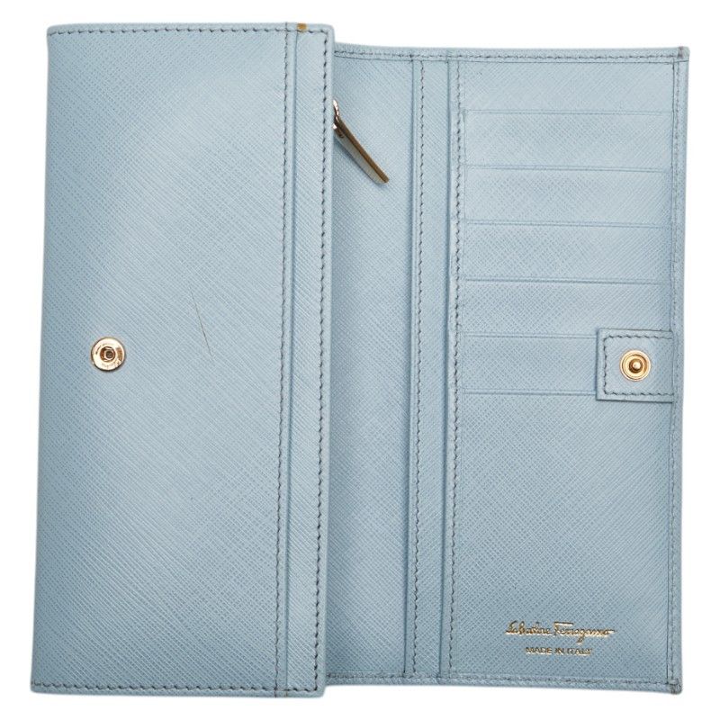 Salvatore Ferragamo Salvatore Ferragamo Salvatore Ferragamo Gancini Leather Long Wallet Leather Long Wallet Size ONE SIZE - 4 Thumbnail