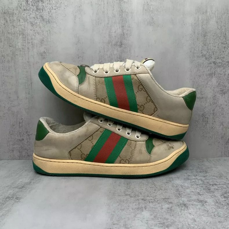 Gucci Gucci Classic Dirty Sneakers Size 37.5 Size US 7 / IT 37 - 2 Thumbnail
