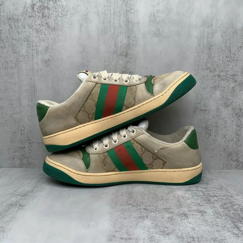 Gucci Gucci Classic Dirty Sneakers Size 37.5 Size US 7 / IT 37 - 3 Thumbnail
