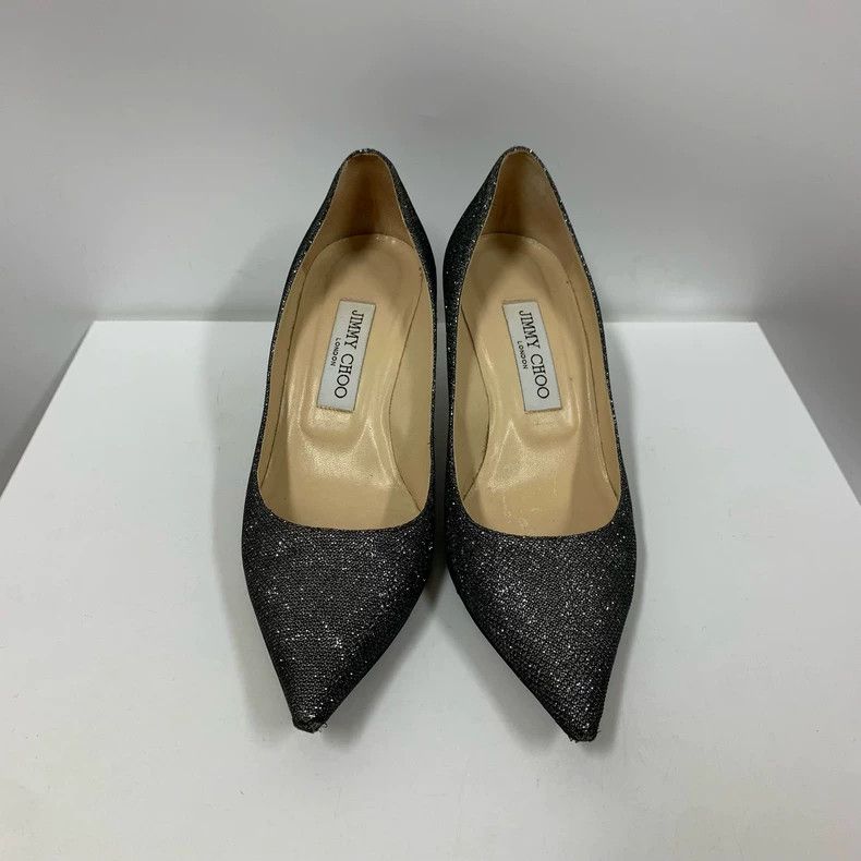 Jimmy Choo Silver Jimmy Choo Glitter High Heels Size 38 Size US 8 / IT 38 - 2 Thumbnail